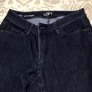 LOFT women’s Indigo Straight Jeans